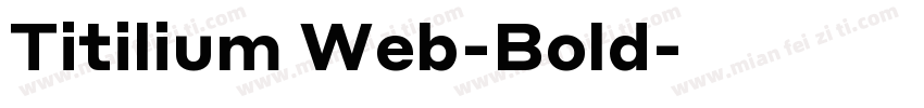 Titilium Web-Bold字体转换